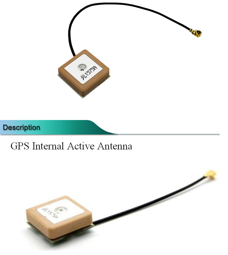 Smaller 1575.42mhz 1602mhz 15*15mm Active Patch Gps Glonass Antenna 6