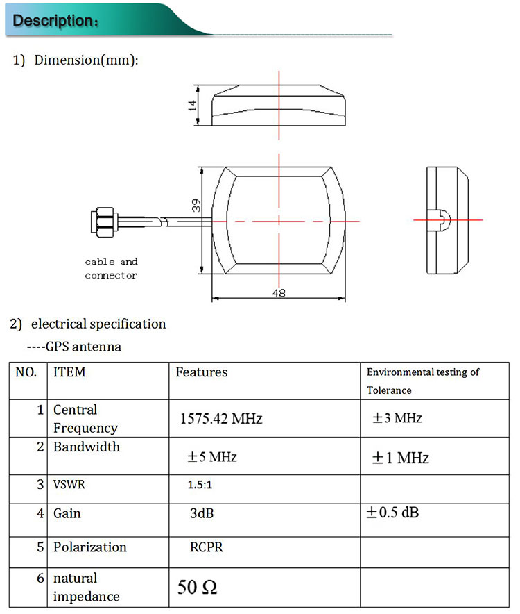 Gps Antenna Sma Male Plug Active Antenna Aerial Connector Cable 3 Meters For Dash Dvd Head Unit Stereos 5