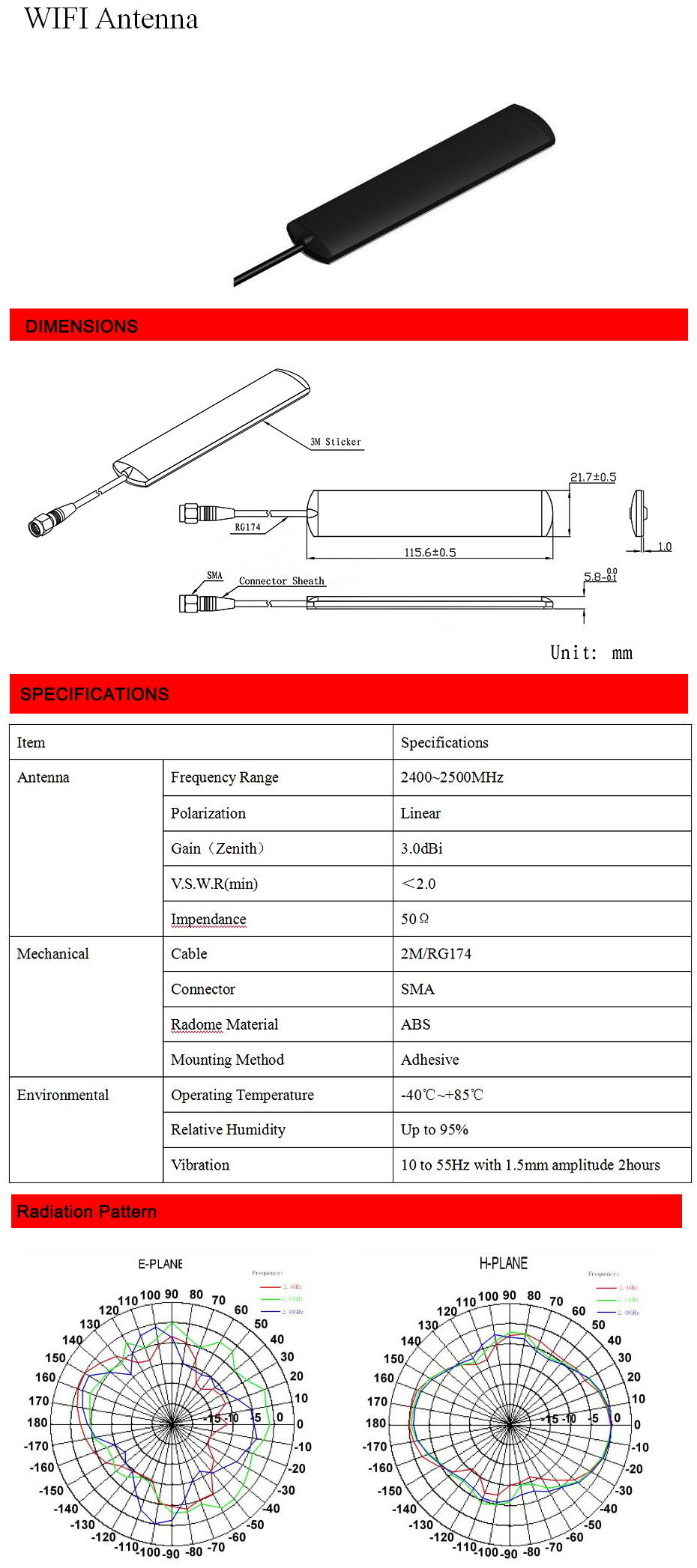 Bluetooth Wifi Fakra Z Antenna 4