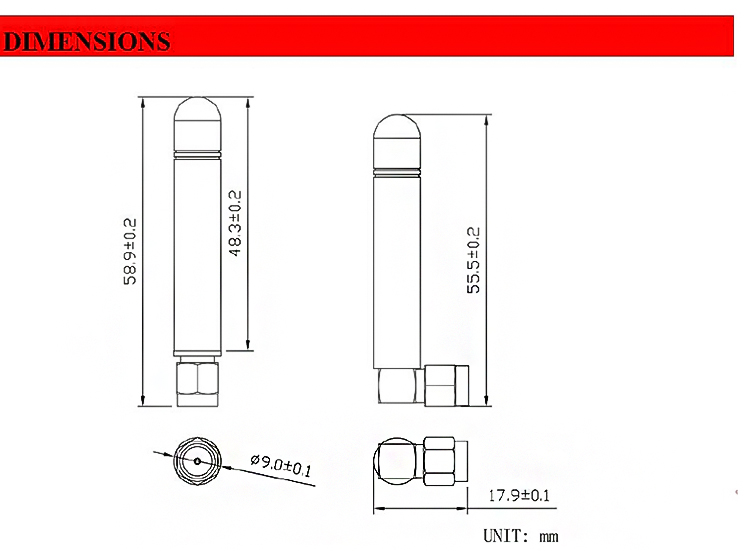 New Wi-fi Wireless Antennas,2dbi 2.4ghz Antenna With Rp-sma(m) Right Angle Connector 7