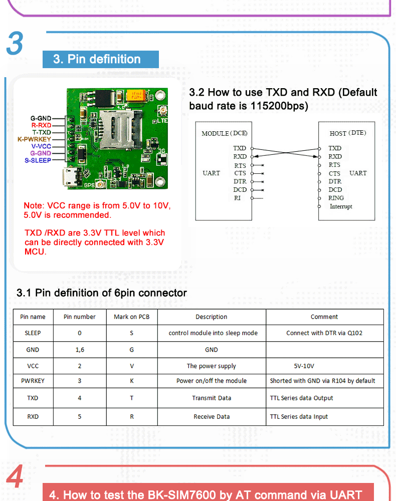 Simcom Sim7600a Lte Cat 1 Audio Us Sim7600 Testing Mini Board 3.3v Ttl Logic 1pc With Gps And 4g Antenna 10