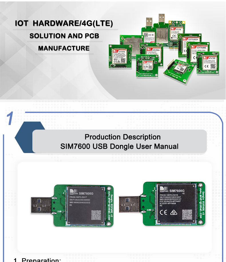Sim7600sa Rs232 Db9 Mini Usb Interface 4g Lte Modem 3