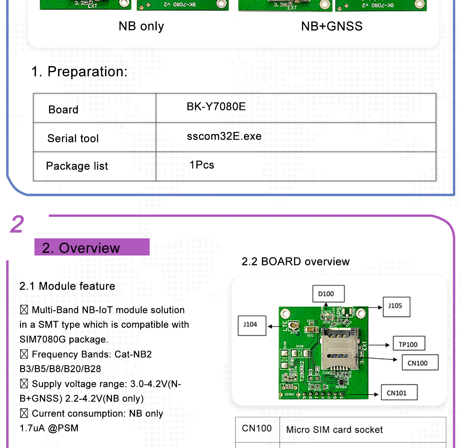 NEW Y7080E/4G/3G/2G iot NB-IOT module Y7080E Breakout kit-1687680394980395 9