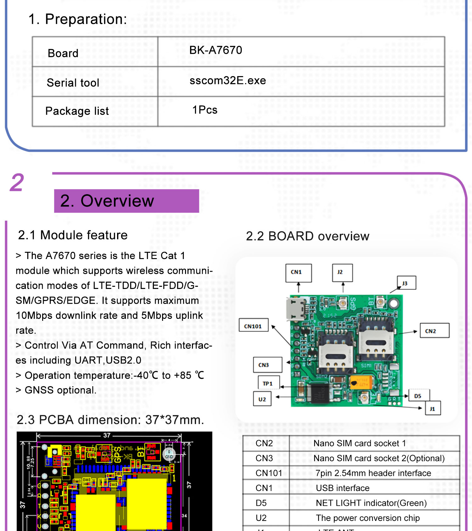 Simcom A7670sa 4g Cat 1 With Gsm Gps Module With Development Core Board Wireless Ttl 2 Sim Card Slot With 4g Gps Antennas 10