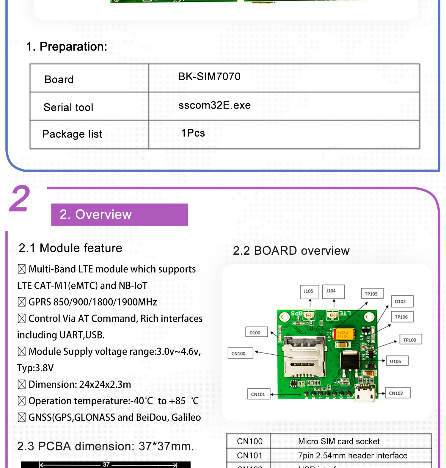 Mobile Iot Sim7070g Core Module Nb Sim7070 Breakout Board 12