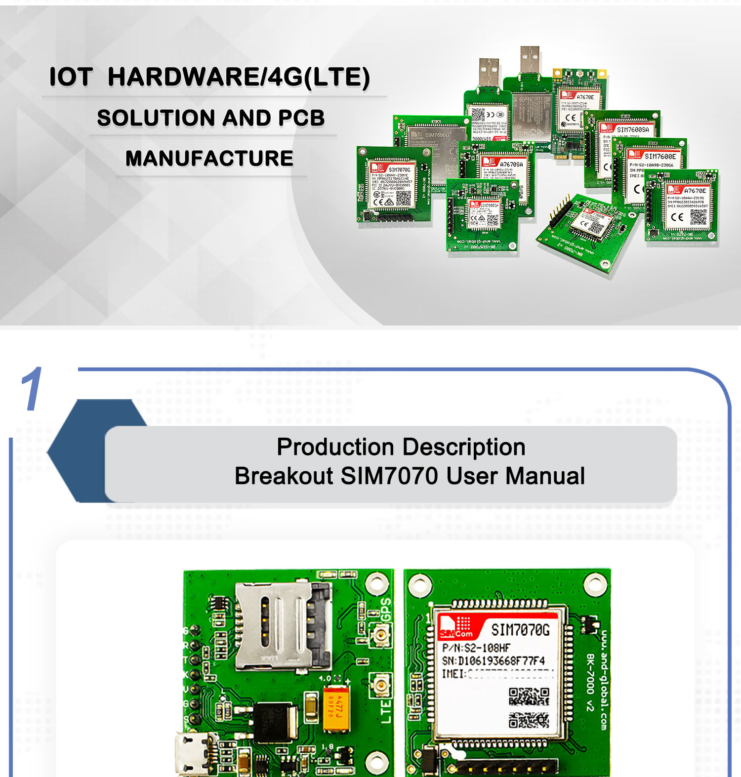 Mobile Iot Sim7070g Core Module Nb Sim7070 Breakout Board 11