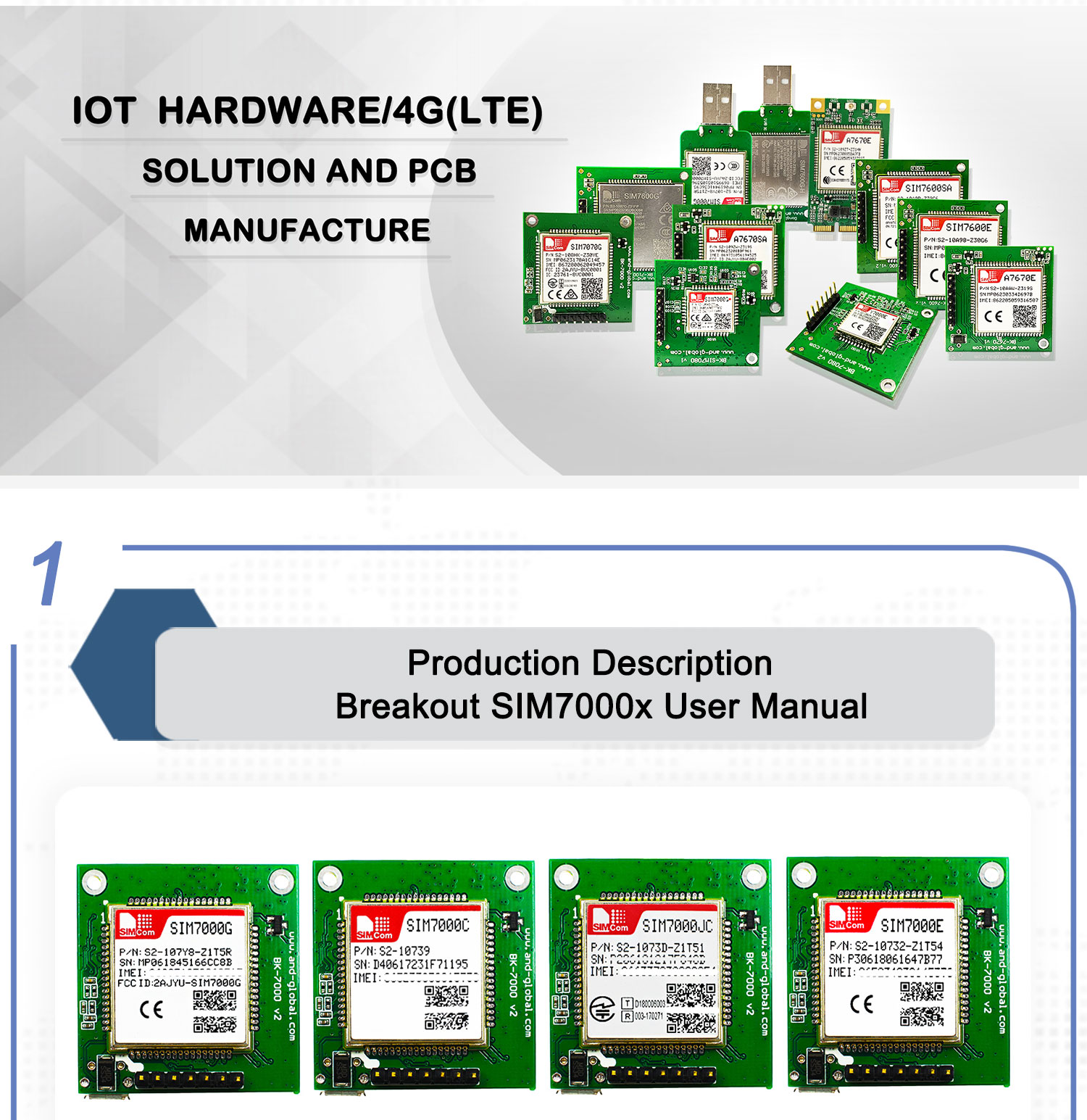 Lte Mobile Iot Development Kits Sim7000e Breakout With Nb And Gps Antenna 6