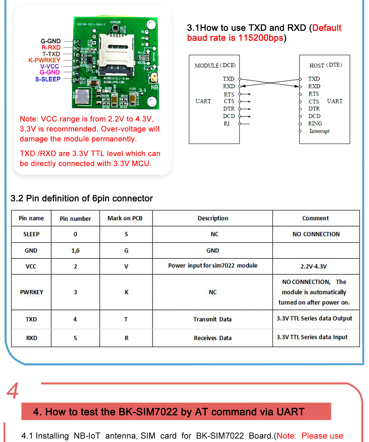 SimCom SIM7022 Breakout SIM7022 NB IoT module,compatible with SIM800C 7