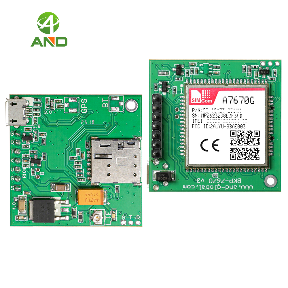 1pc new push push nano sim 4G CAT1 A7670G breakout development kits for global bands