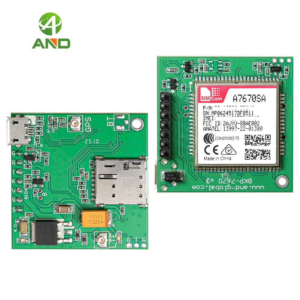 1pc new push push nano sim card slot A7670SA breakout LTE Cat 1 Module TTL A7670SA development