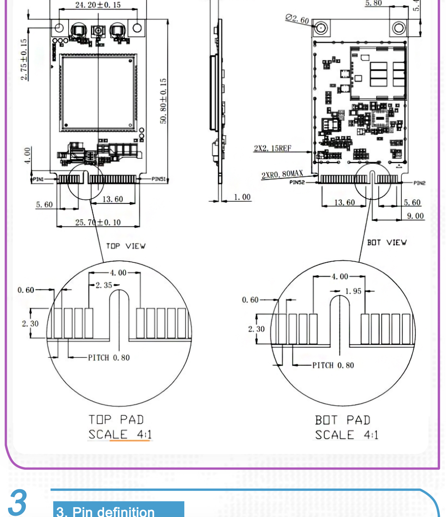 1PC A7670G Mini PCIE LTE A7670G-LLSE 6