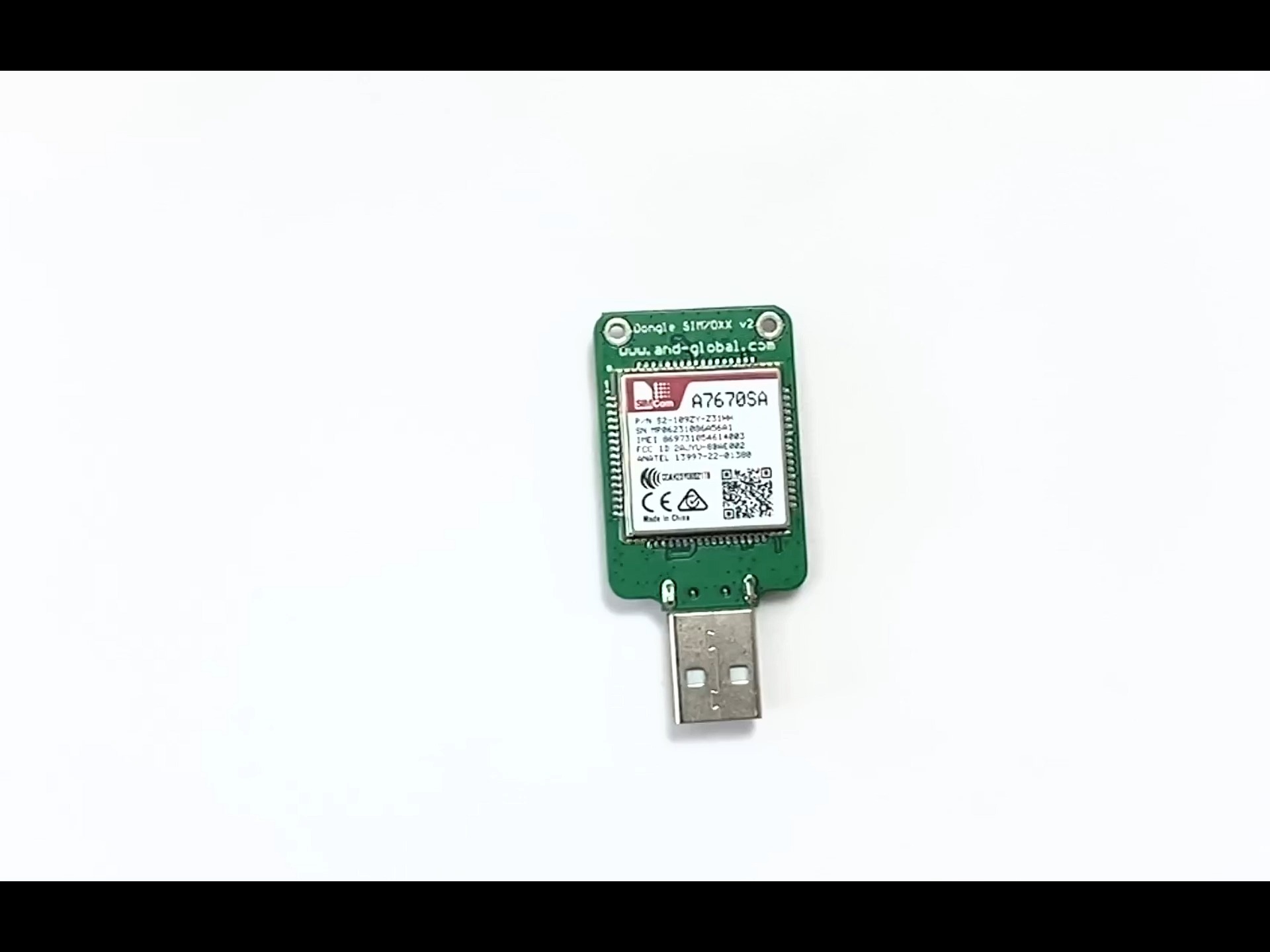 USB dongle A7670SA support 4G LTE-CAT1 South American band